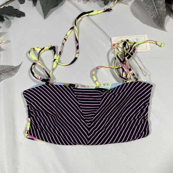 NWT Maaji [ Small ] Kamali Piazza Tie Strap Reversible Bikini Top‎ - Picture 5 of 10